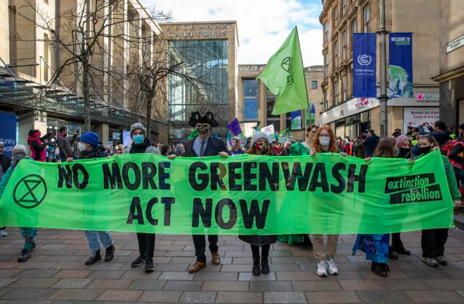 Fig: Movement by Greenwashing activists due to directive